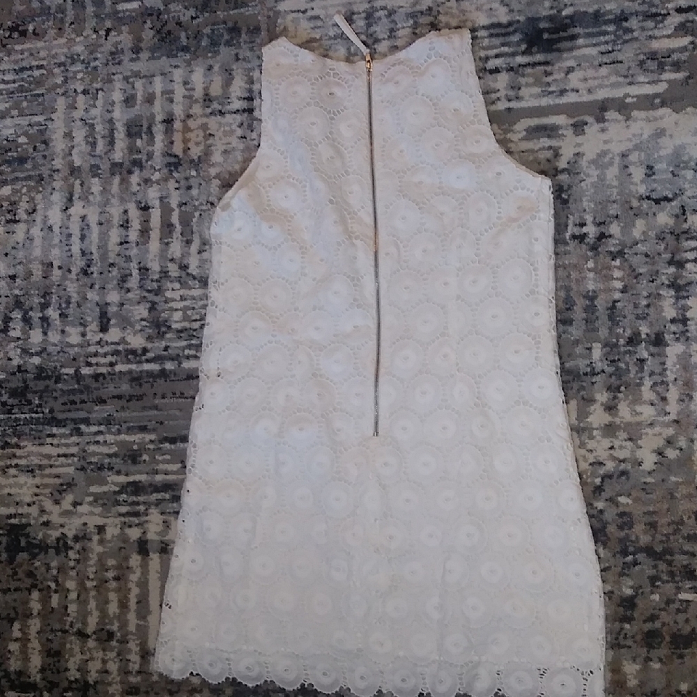 Ruby Rd. White Eyelet Mini Dress - image 2